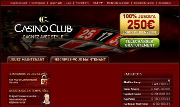 jouer sur le casino club