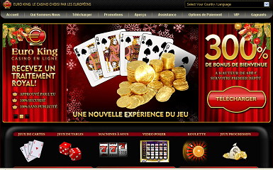 jouer sur le casino Euroking